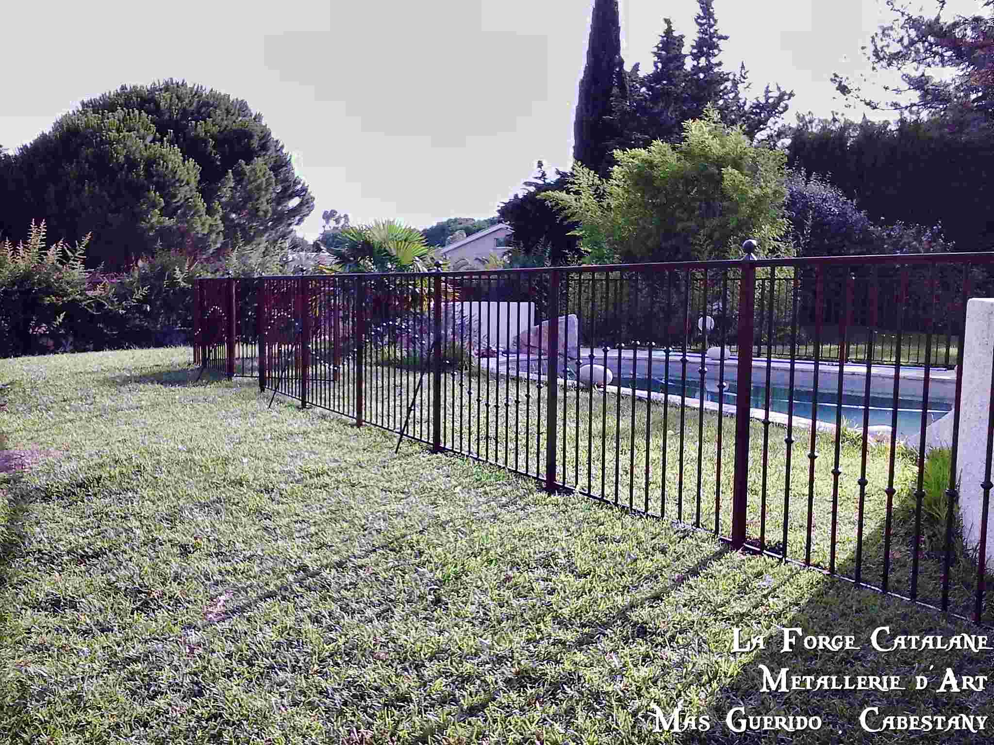 rambarde garde corps barreaux droit bagues piscine fer La Forge Catalane (4).jpg
